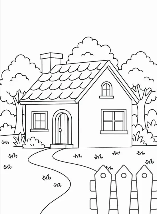 11 Bức tường gạch kiên cố kết hợp lối vào rải sỏi tạo nên điểm nhấn cho tranh tô màu ngôi nhà mang hơi hướng làng quê châu Âu.