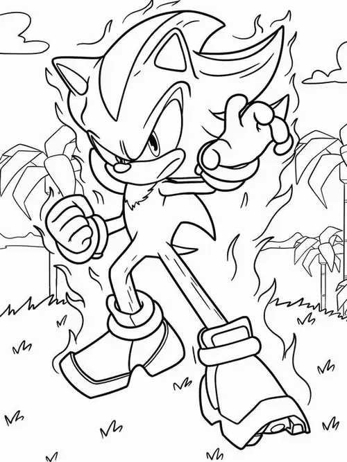 2 Tails dang hai tay bay lên, hai chiếc đuôi xoay tròn bên cạnh Chaos Emerald đang phát sáng giữa nền mây.