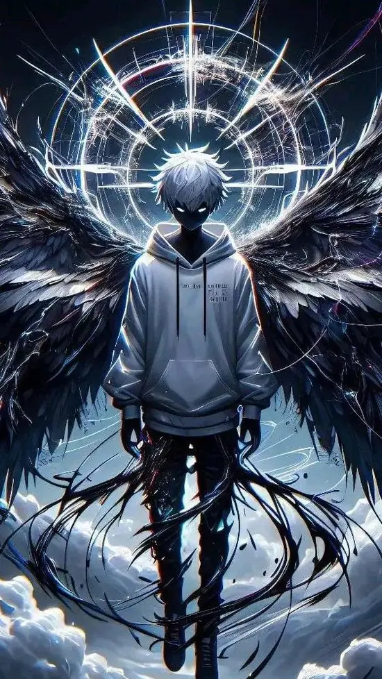 2 Dáng đứng thẳng trong bộ vest đen làm chàng trai có nét nguy hiểm kiểu Sebastian Michaelis, một tay đặt lên ngực rất điềm.