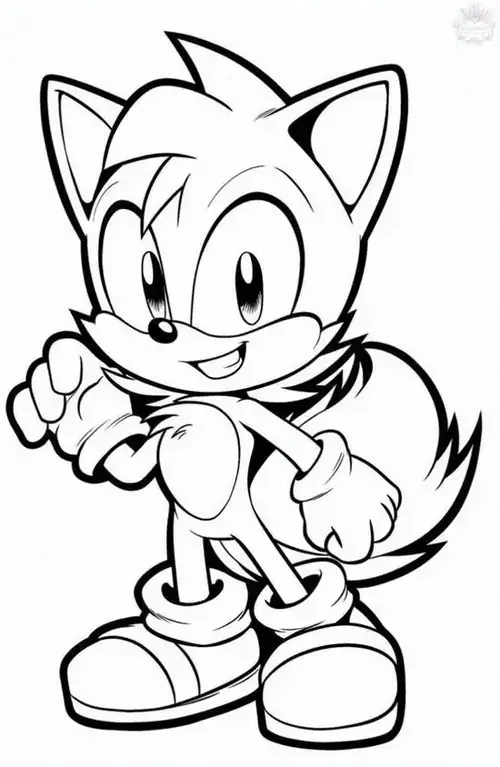19 Cách phối màu có thể bắt đầu từ đôi giày đỏ của Sonic rồi mở rộng sang cỏ cây và nền trời.