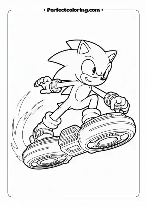 21 Đầu Sonic nổi bật với mái gai dài, đôi tai nhọn và ánh nhìn vui vẻ hướng về phía người xem.
