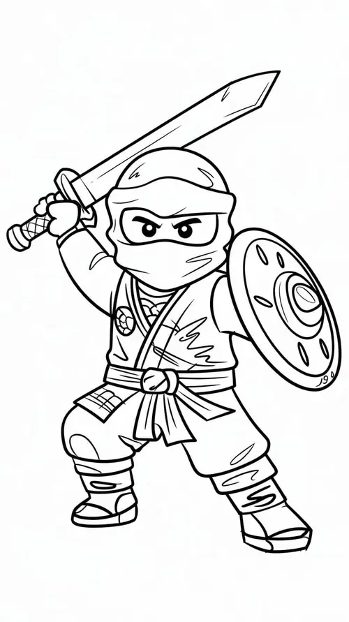 26 Ninja thực hiện thế ẩn thân sau thân cây, chỉ để lộ đôi mắt và bàn tay đang giữ phi tiêu.