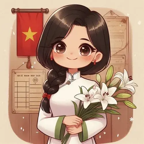 175 Ảnh Chibi 30/4 2/9 rực rỡ cờ hoa, dễ thương và đậm chất lễ hội quốc gia
