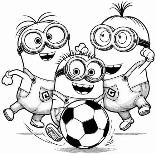 12 Cặp kính bảo hộ nổi bật trong bộ hình Minion để tô với nền bánh răng đơn giản.