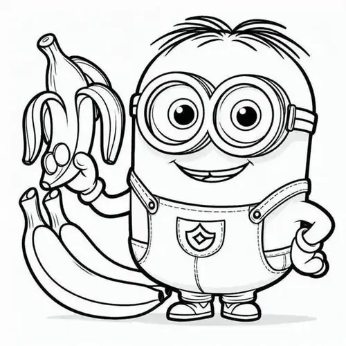 88 Tranh Tô Màu Minion đơn giản nhiều tư thế và bối cảnh sinh động