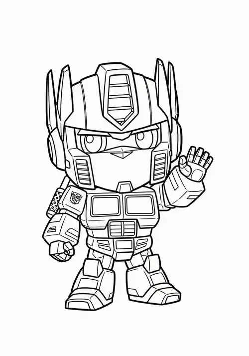 169 Tranh Tô Màu Optimus Prime chính nghĩa giữa Cybertron với tư thế hiên ngang