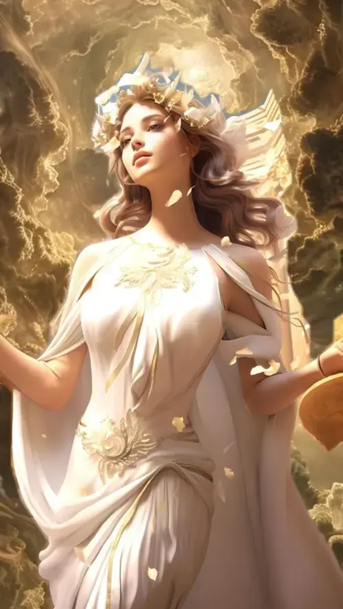 77 Hình Nền Nữ Thần Aphrodite 4K với mái tóc dài bay trước sóng biển Địa Trung Hải