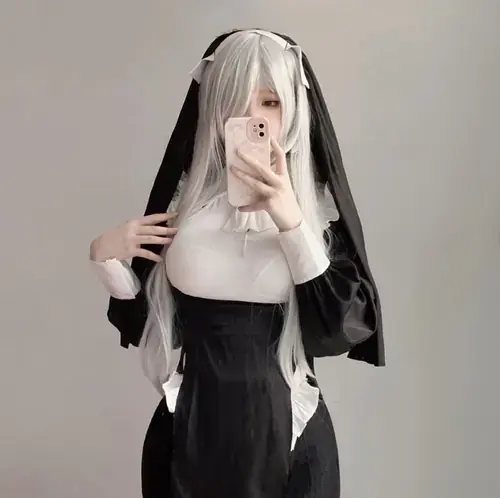 68 99 Ảnh Gái Cosplay Nữ Tu Sexy gợi cảm visual ma mị táo bạo cho anh em thích vẻ đẹp lạ